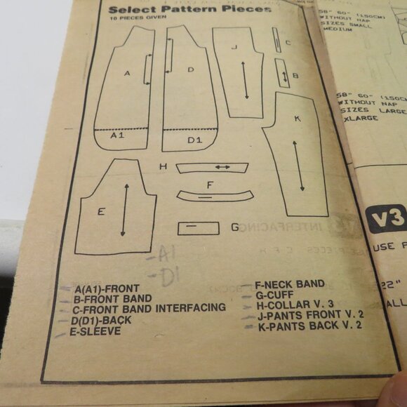 simplicity 6651 sewing pattern nightshirt, nightgown, pants 22-24 - Picture 4 of 5